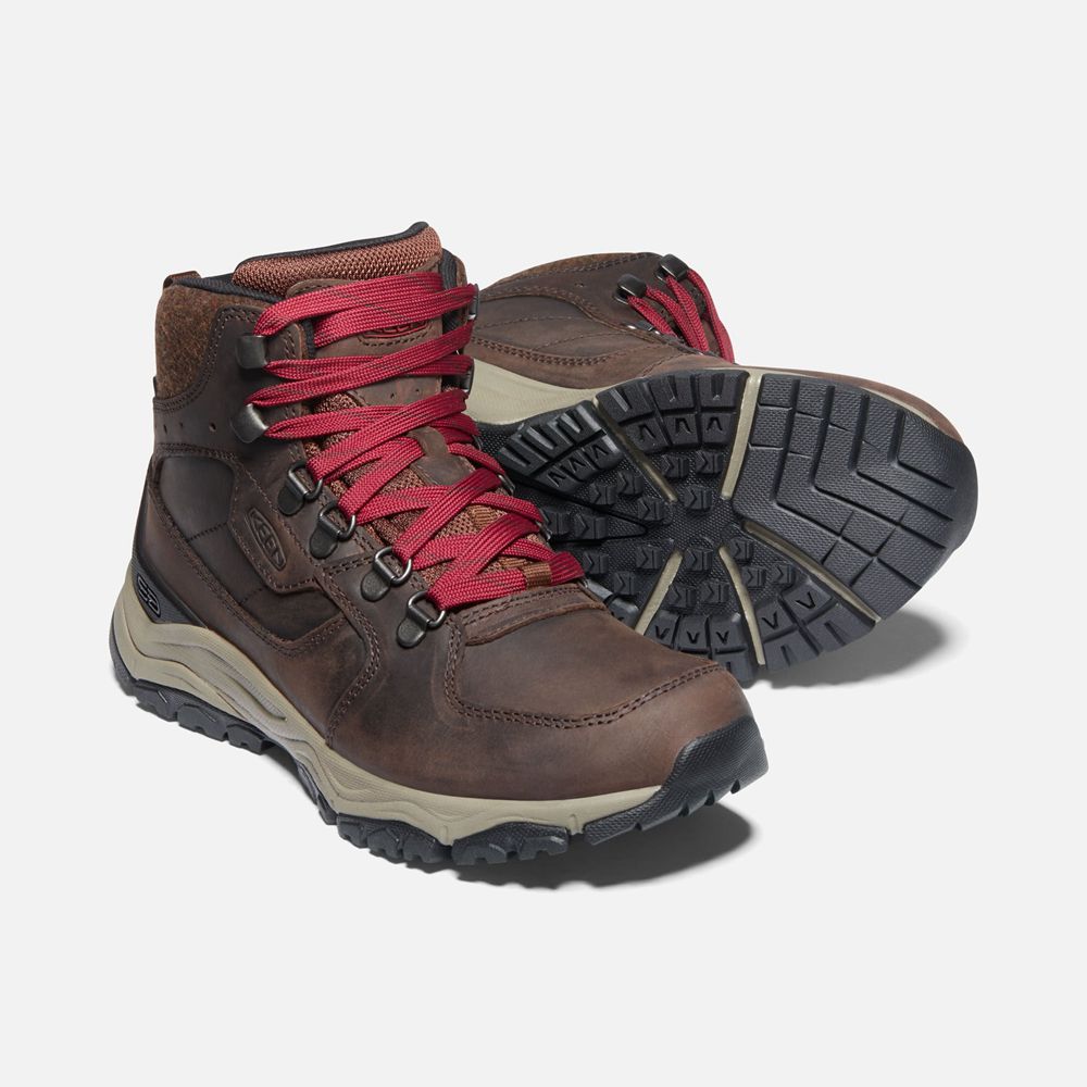 Bottes de Randonnée Keen Femme Rouge/Marron | Innate Cuir Waterproof | WUXGB-2460